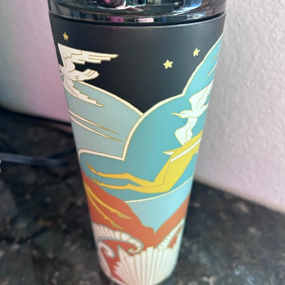 Limited Edition Mike Wilcox x Starbucks Antelope Motif Art Deco 16 oz Tumbler - Picture 6 of 12